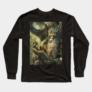 rook reading a book Long Sleeve T-Shirt